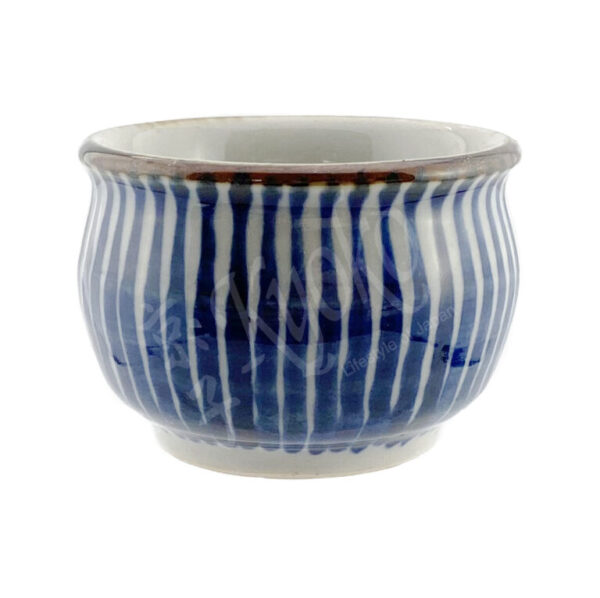 11-504 : Sakecup Tegaki Tokusa, blau, ø = 5,8 cm; H = 4 cm