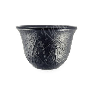 14-054 : Teecup Matsuba, schwarz, Gusseisen ø = 8 cm, H = 5,5 cm