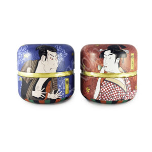 18-137 : Teedose Hana UkiyoE, blau/rot, 80 g