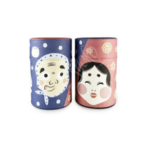 18-202 : Teedose Okame, blau/rosa, 100 g