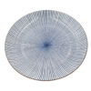 20-230 : Teller Sendan Tokusa XL, blau, ø = 31,2 cm; H = 4,2 cm