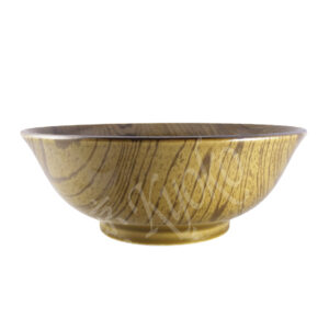 20-323 : Schüssel Holzmuster, flach, braun, ø = 19,5 cm; H = 6,5 cm