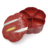 23-260 : 2-stufige Servierbox Nidanju, rot, 23 x 10,5 cm – Bild 3