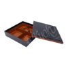 23-426 : Bentobox mit bewegl. Einsatz, schwarz, 25,5 x 25,5 cm; H = 6 cm – Bild 2