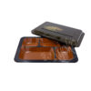 23-428 : Bentobox mit Einsatz, schwarz mit Gold, 30 x 20 cm – Bild 2