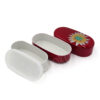 23-446 : Lunchbox Flowergarden S, rot, 15 x7 cm; H = 8 cm – Bild 3