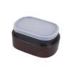 23-516 : Lunchbox Sensuji Akebono, natur/dunkelbraun, 18 x 10 cm; H = 8 cm – Bild 2