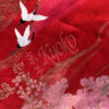 56-653 : Kimono Tsuru, rot, 55" – Bild 2