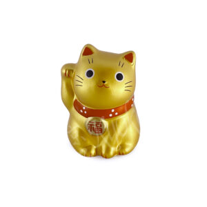 61-392 : jap. Minikatze gold (Reichtum und berufl. Karriere), H = 5,5 cm