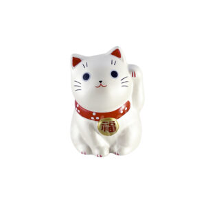 61-393 : jap. Minikatze silber (Erfüllung aller Wünsche), H = 5,5 cm