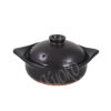 21-152: Donabe Kasserol schwarz S, 800 ml, 800ml, 24x19cm H=11,5cm