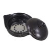 21-152: Donabe Kasserol schwarz S, 800 ml, 800ml, 24x19cm H=11,5cm – Bild 2