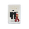 65-642: Briefkarte Happy Wedding, rot-rote Braut