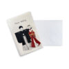 65-642: Briefkarte Happy Wedding, rot-rote Braut – Bild 2