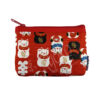 66-136 : Card Case Neko, rot, BW