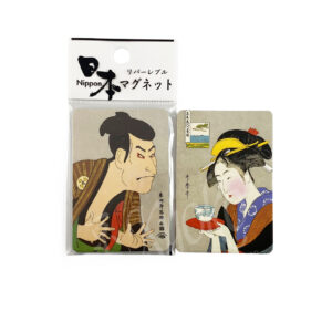 68-224 : Magnet Ukiyoe (Sharaku & Yunomi), revers, 4,2 x 6,9 cm