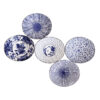 20-637 : 5 oval bowl set Ai Egawari