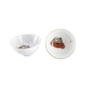 10-552 : Sakecup Daruma, ø = 5,5 cm; H = 3 cm
