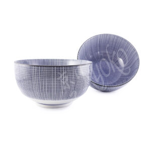 20-219 : Schüssel Sendan Tokusa tief, blau, ø = 12,8 cm; H = 7 cm