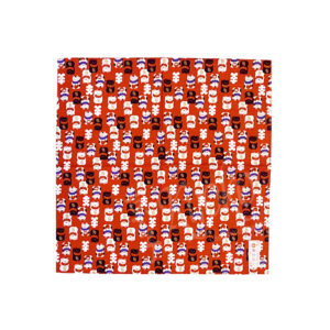 46-220 : Furoshiki Maneki Neko rot 50 x 50cm