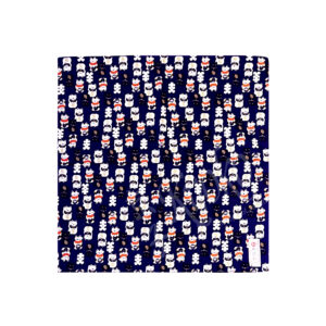 46-220 : Furoshiki Maneki Neko blau 50 x 50cm