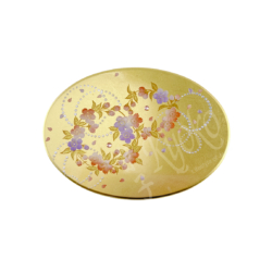23-560: Lackdose Karin, oval, Gold