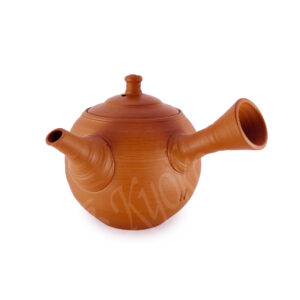 Y28 : Teepot Marugata, Shu (orangerot), Sujihiki by Fugetsu 310 ml